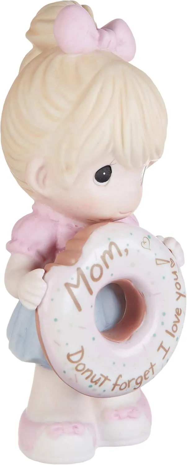 Precious Moments Mom, Donut Forget I Love You Girl with Donut Bisque Porcelain Figurine