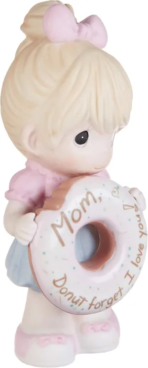 Precious Moments Mom, Donut Forget I Love You Girl with Donut Bisque Porcelain Figurine