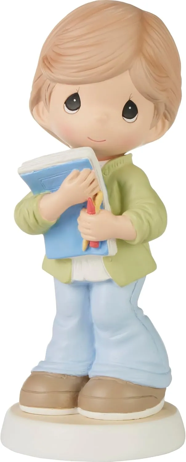 Precious Moments Teacher Figurine | You Teach and Inspire Resin Figurine | Teacher Gift | Home Decor & Gift | Hand-Painted