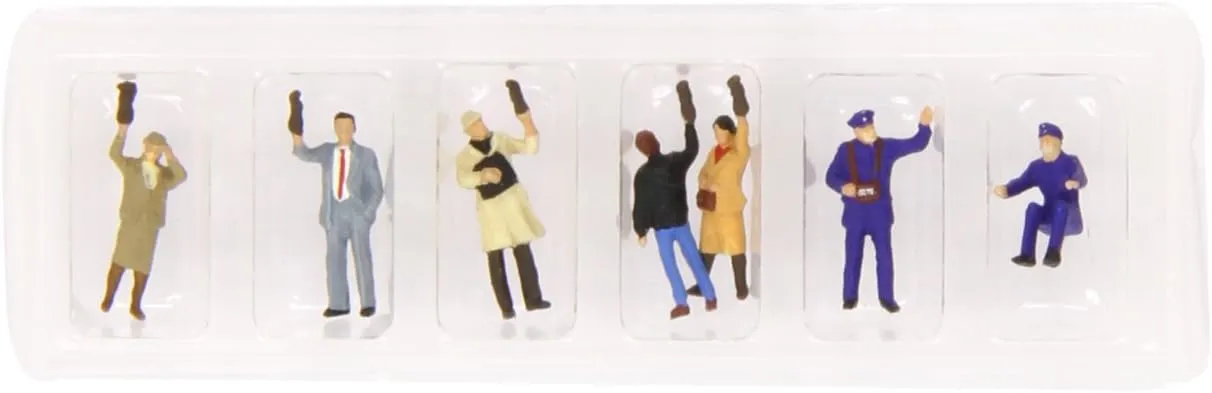Preiser 79141 Tram personnel Passengers