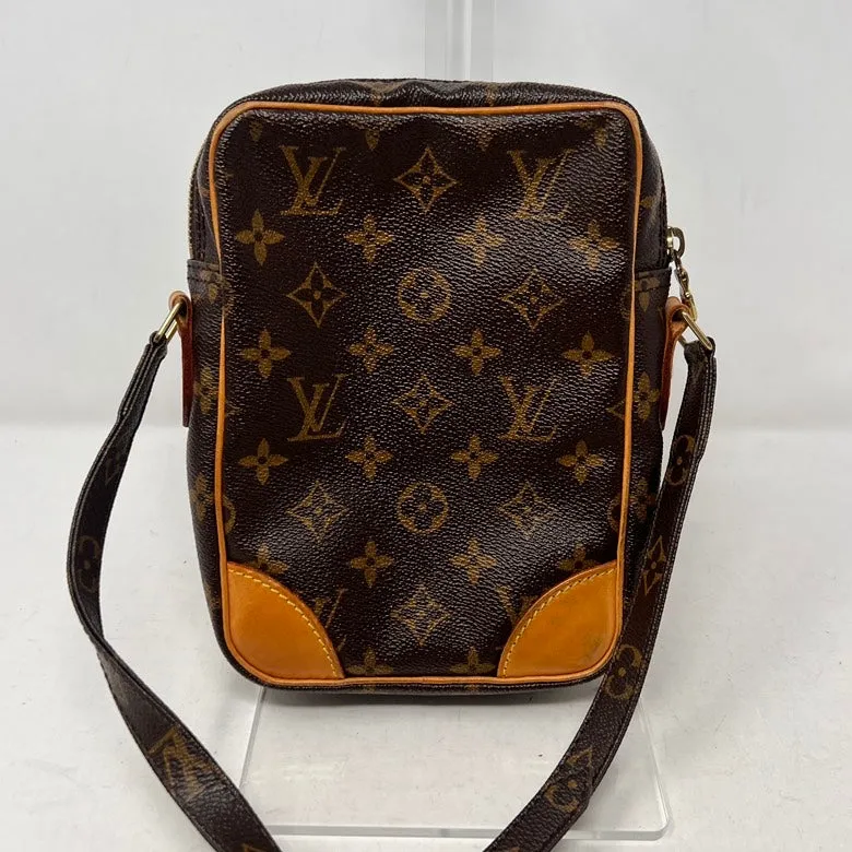 Preloved Louis Vuitton Monogram Leather Brown Crossbody Bag AF523