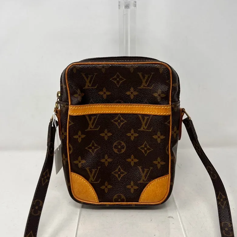 Preloved Louis Vuitton Monogram Leather Brown Crossbody Bag AF523