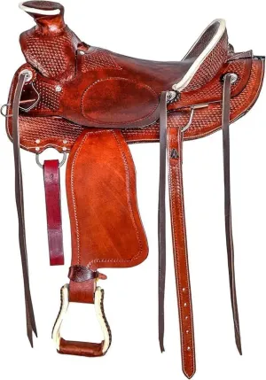 Premium Turner Wade Western Saddle – Handmade Leather Ranch & Roping Saddle for Cowboys & Trail Riding – Available in 14”, 15”, 16” Seat