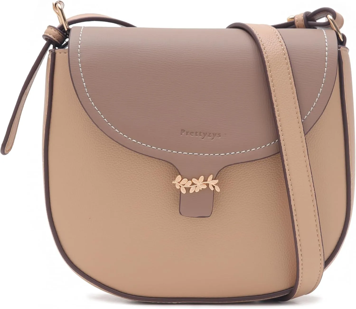 Prettyzys Crossbody Bags for Women- Saddle-Shaped Vegan Leather Purse, Waterproof & Stain-Resistant Small Crossbody Bag