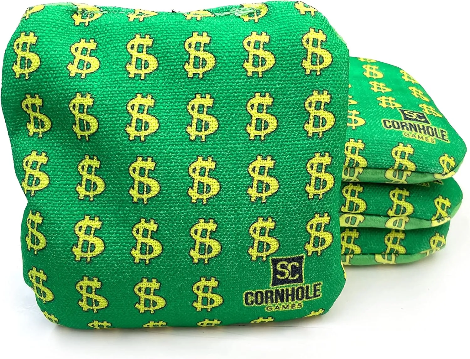 Professional Cornhole Bags (Set of 4)- Slide/Stick Pro Series Corn Hole Bags (Money Bags)