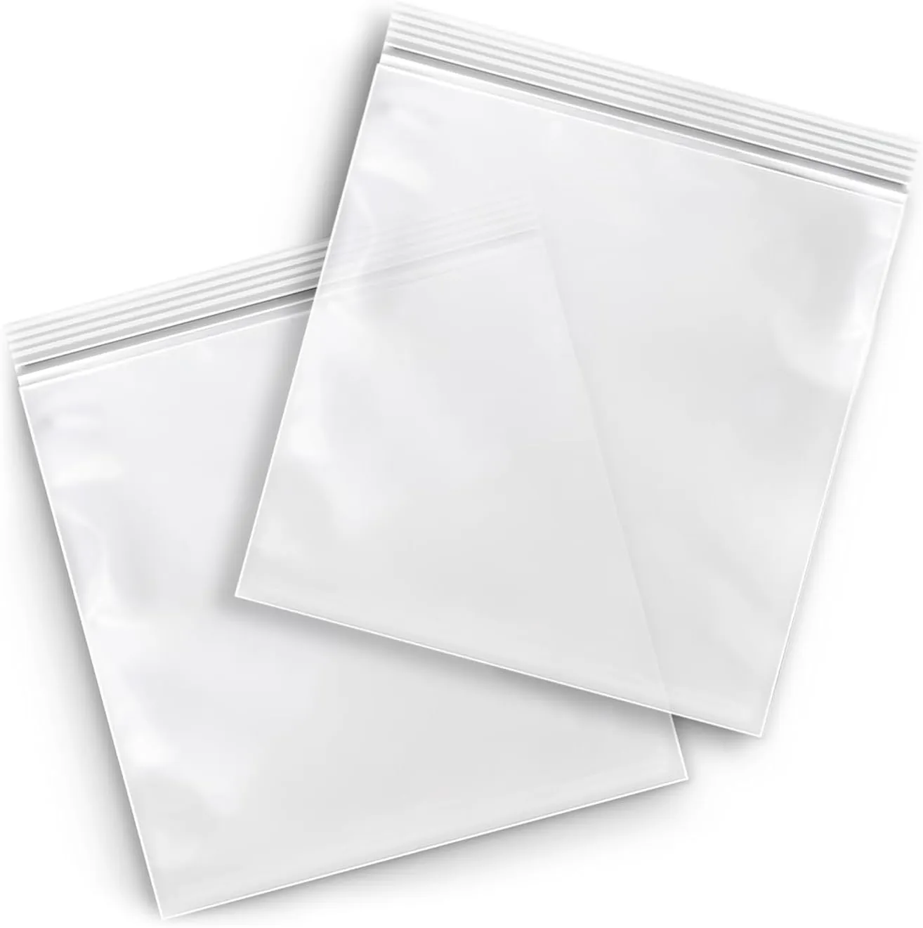 PSBM 10" x 13" 2 Mil Clear Reclosable Poly Bags with Resealable Lock Seal Zipper 2000 Pieces