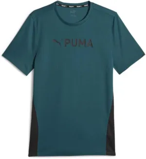 PUMA Mens Fit Ultrabreathe Crew Neck Short Sleeve Athletic Training Casual Tops Casual Breathable - Green - Size S
