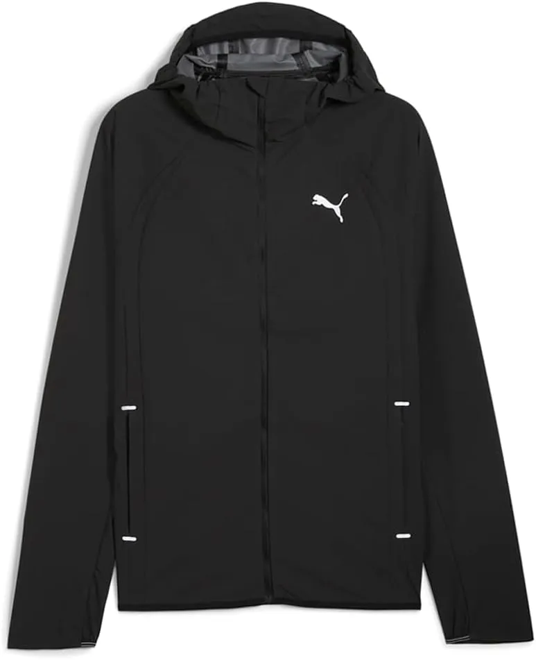 PUMA Mens Run Ultraweave Raincell Jacket Athletic Outerwear Casual Breathable - Black - Size L