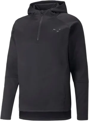 PUMA Mens Train Off Season Quarter Zip Hoodie Training Casual Outerwear Casual Breathable - Black - Size S