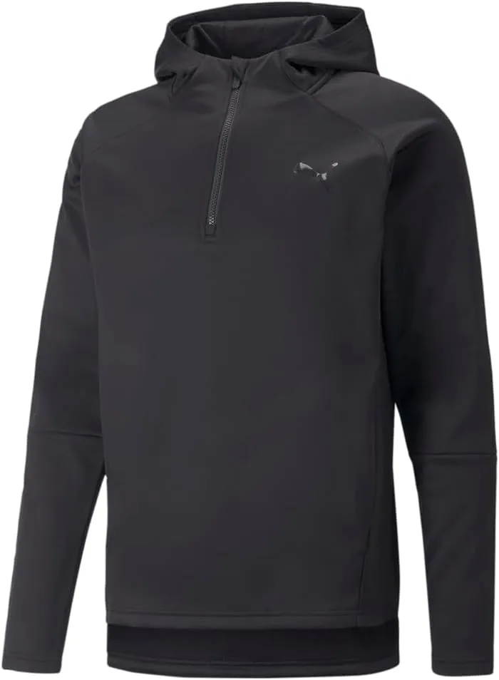 PUMA Mens Train Off Season Quarter Zip Hoodie Training Casual Outerwear Casual Breathable - Black - Size S