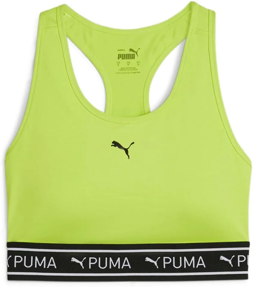 PUMA Womens 4Keeps Elastic Sports Bra Running, Training Casual Casual Breathable - Green - Size XL