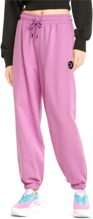 PUMA Womens Swxp Logo Drawstring Sweatpants Casual Breathable - Pink - Size XL