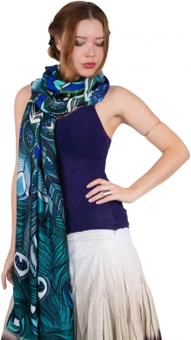 Pure Cotton Hand Painted and Digitally Printed Scarves