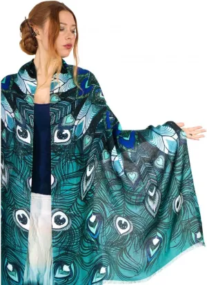Pure Cotton Hand Painted and Digitally Printed Scarves