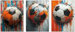 QFKJDML Graffiti Canvas Wall Art, Pop Street Art Canvas Prints for Wall Decor, Cool Graffiti Framed Artwork for Boys Bedroom Man Cave - 60x80cm(24x32in) x3 Unframed (White,black 65 art)