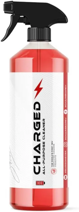 "CHARGED Ultimate Chain Cleaner and Degreaser Spray for Bikes - Biodegradable - Made For Motorcycles, Mountain Bikes, And Electric Bikes - 455 ml "