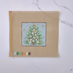 "Christmas Tree" - Hand Painted Needlepoint Canvas