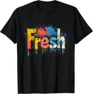 "Fresh" Graffiti Style | Street Fashion | Urban Tee Hip-Hop T-Shirt