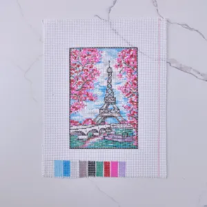 "Paris" - Hand Painted Needlepoint Canvas