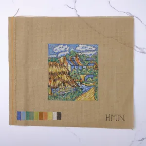 "Van Gogh" Inspired Hand Painted Needlepoint Canvas