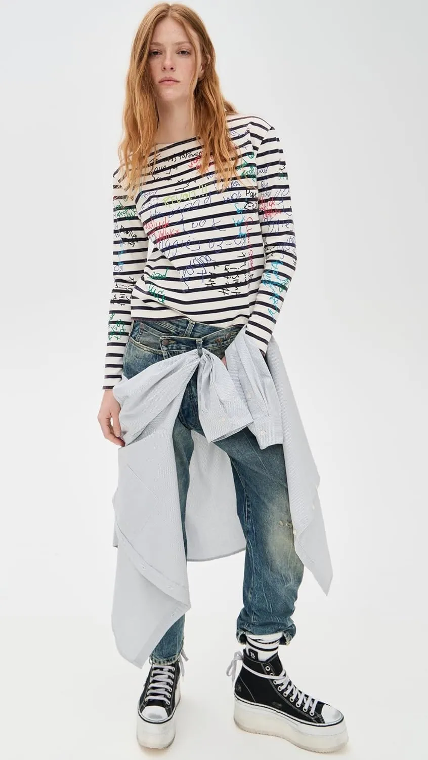 R13 Women's End of The Year Long Sleeve Tee