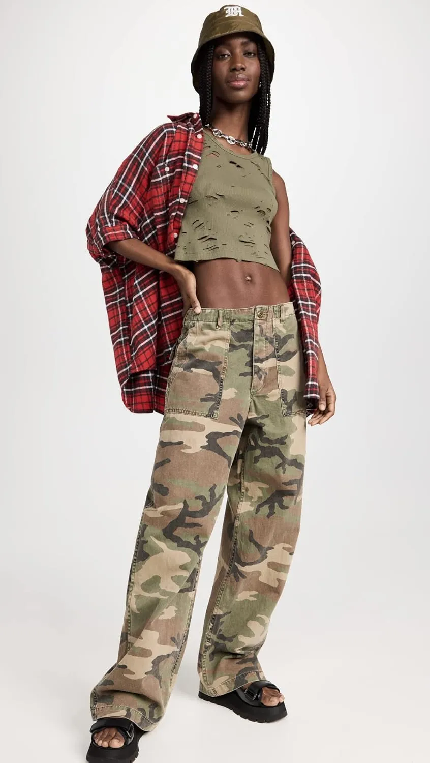 R13 Women's Wide Leg Utility Pants
