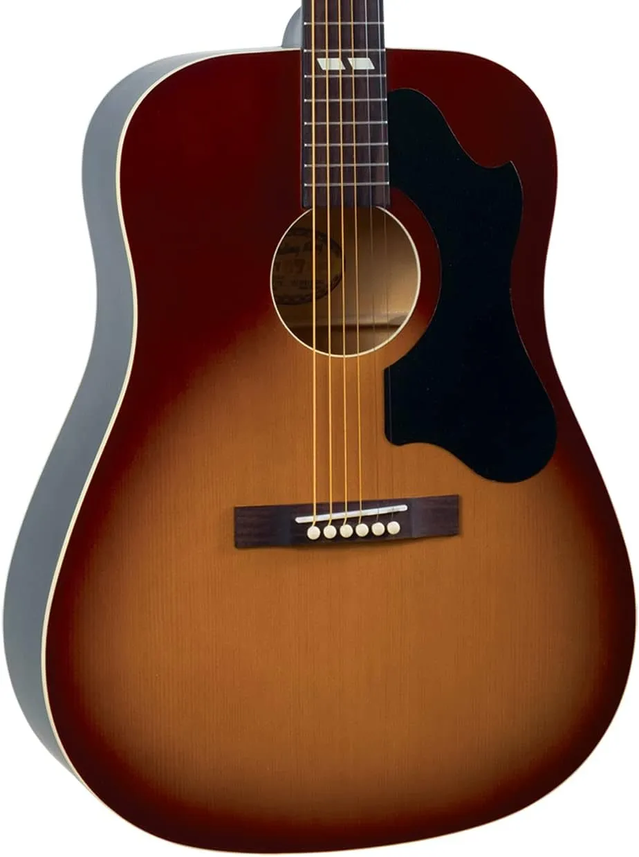 Recording King RDS-7-TS Dirty 30's Series 7 Dreadnought Acoustic Guitar, Tobacco Sunburst