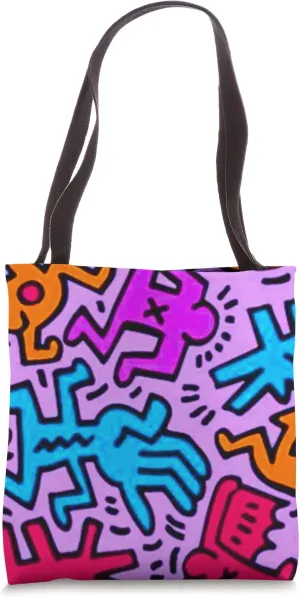 Retro Graffiti Street Art Pop Art Aesthetic Abstract Cool Tote Bag