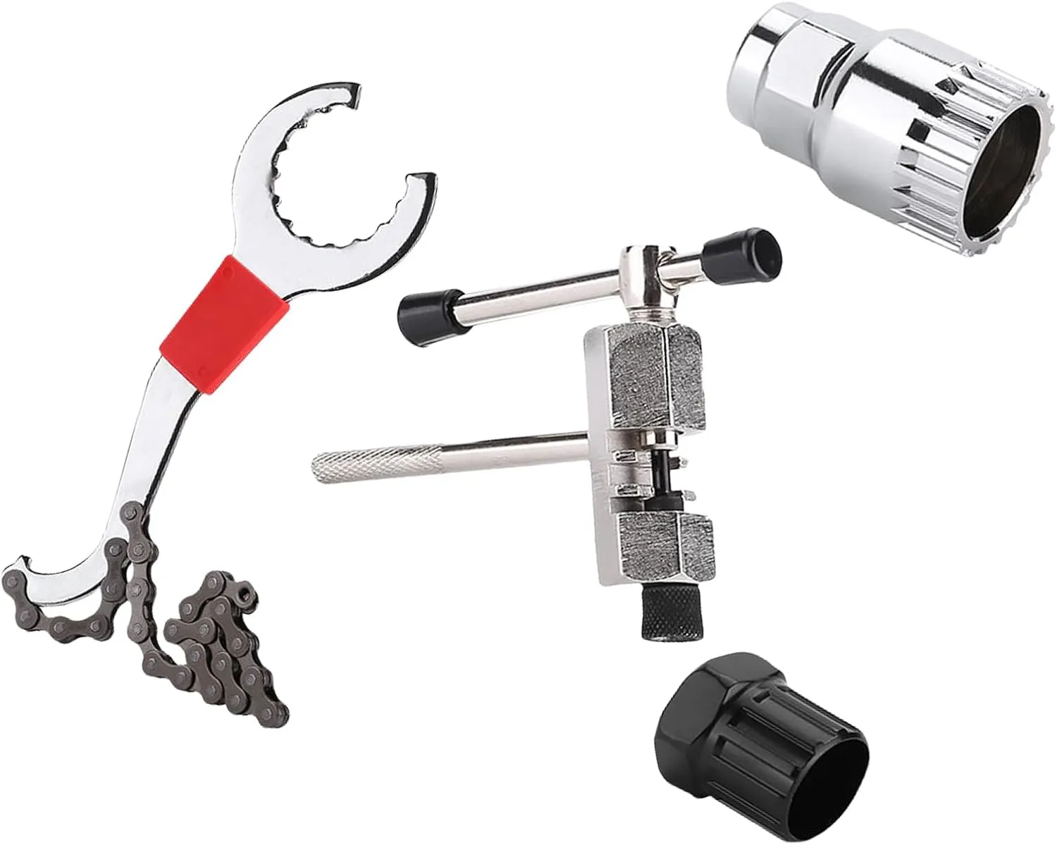 Road Bike Repair Tool Kits With Flywheel Remover Wrenches Chain Breaker Cycling Multitool Bicycles Maintenance Tool