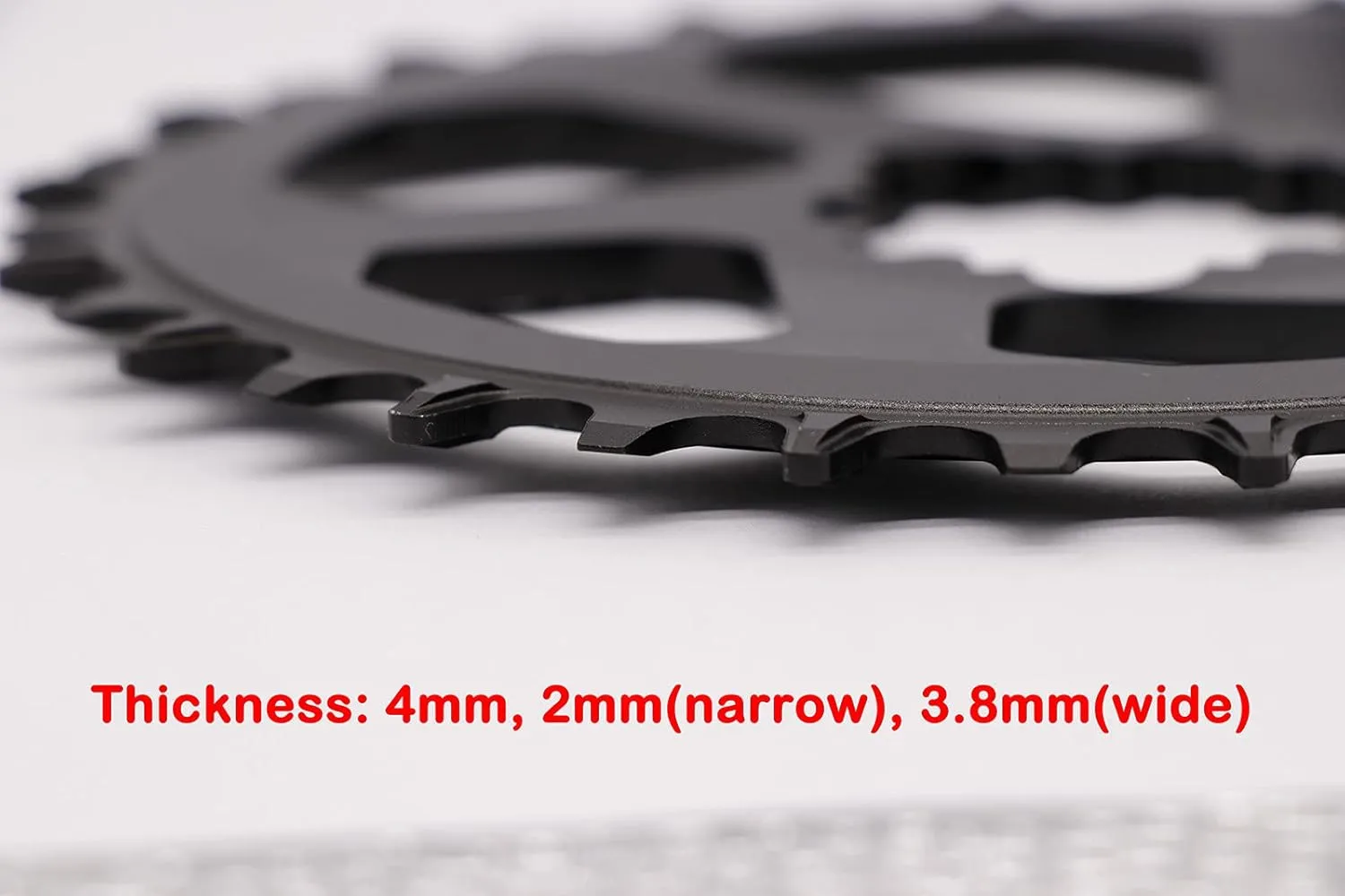 Round Oval 104BCD 32T 34T 36T 38T 40T 42T 44T 46T 48T 50T 52T Narrow Wide Single Chainring 1X System AL7075 CNC Ultralight Bicycle Bike Chainwheel Chain Ring 8/9/10/11-Speed