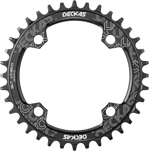 Round Oval 104BCD 32T 34T 36T 38T 40T 42T 44T 46T 48T 50T 52T Narrow Wide Single Chainring 1X System AL7075 CNC Ultralight Bicycle Bike Chainwheel Chain Ring 8/9/10/11-Speed