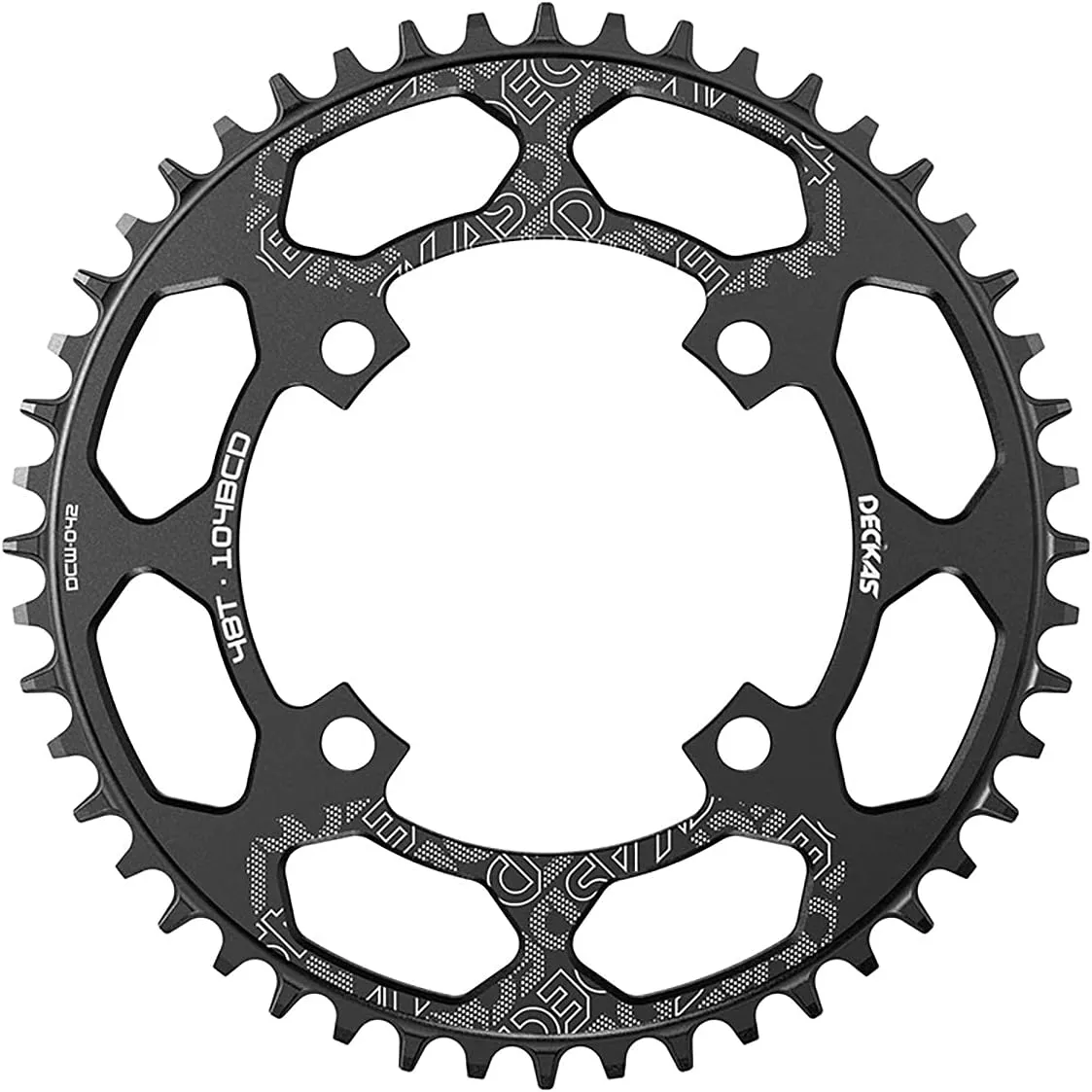 Round Oval 104BCD 32T 34T 36T 38T 40T 42T 44T 46T 48T 50T 52T Narrow Wide Single Chainring 1X System AL7075 CNC Ultralight Bicycle Bike Chainwheel Chain Ring 8/9/10/11-Speed