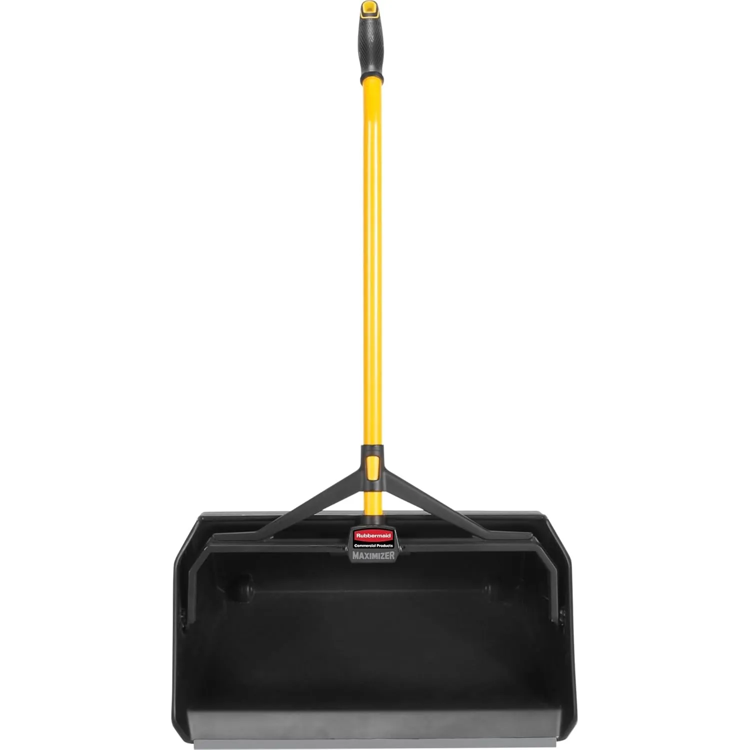 Rubbermaid Commercial Products Maximizer Heavy Duty Upright Debris/Dust Pan, Yellow, for Indoor/Outdoor Debris Collection