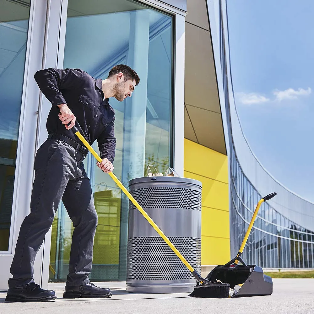 Rubbermaid Commercial Products Maximizer Heavy Duty Upright Debris/Dust Pan, Yellow, for Indoor/Outdoor Debris Collection