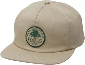 RVCA Men's Park Stamp Cotton Twill Snapback Hat Khaki