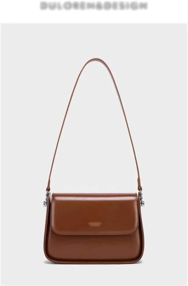 Saddle Bag Female Autumn and Winter Texture Bag Design Genuine Leather Crossbody Bag Female Bag
