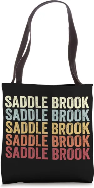 Saddle Brook New Jersey Saddle Brook NJ Retro Vintage Text Tote Bag
