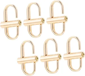 SAFIGLE Metal Bag Chain Buckle 6pcs Adjustment Buckles for Bag Strap Length and Decorati