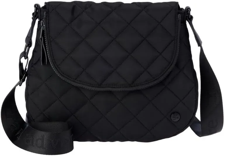 Samantha Brown To-Go Quilted Flap Saddle Crossbody