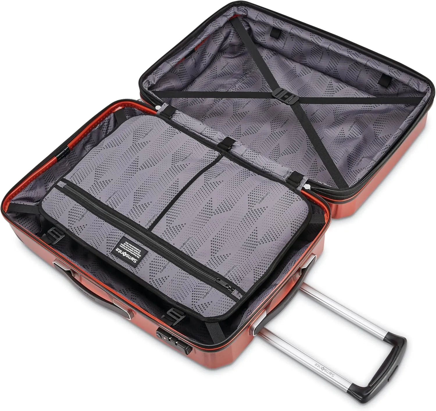Samsonite Winfield 3 DLX Hardside Expandable Luggage with Spinners, Burnt Orange, 2-Piece Set (20/25)