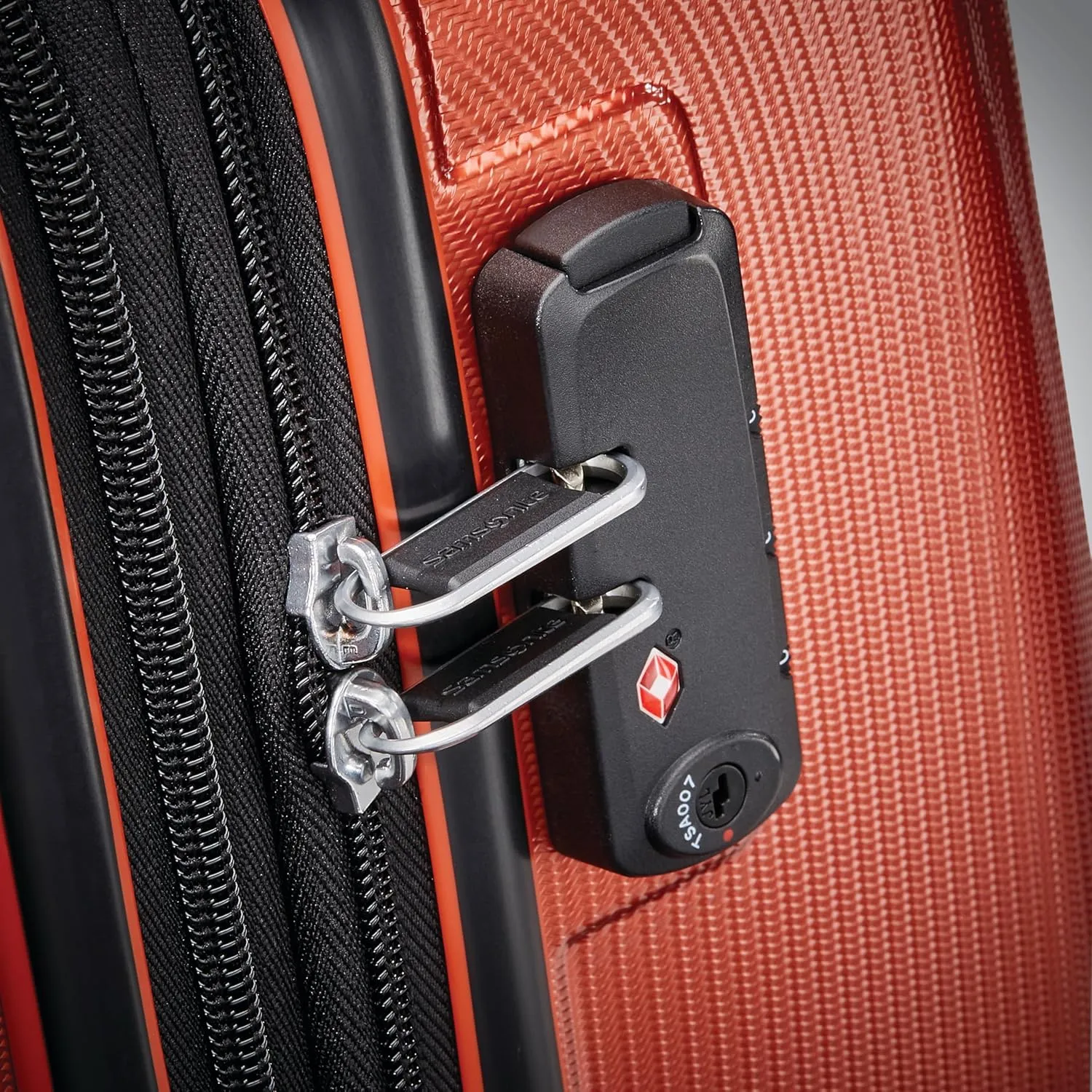 Samsonite Winfield 3 DLX Hardside Expandable Luggage with Spinners, Burnt Orange, 2-Piece Set (20/25)
