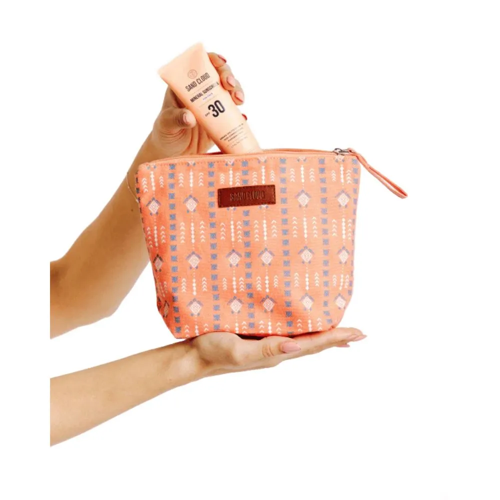 Sand Cloud Diamond Mudcloth Zipper Pouch