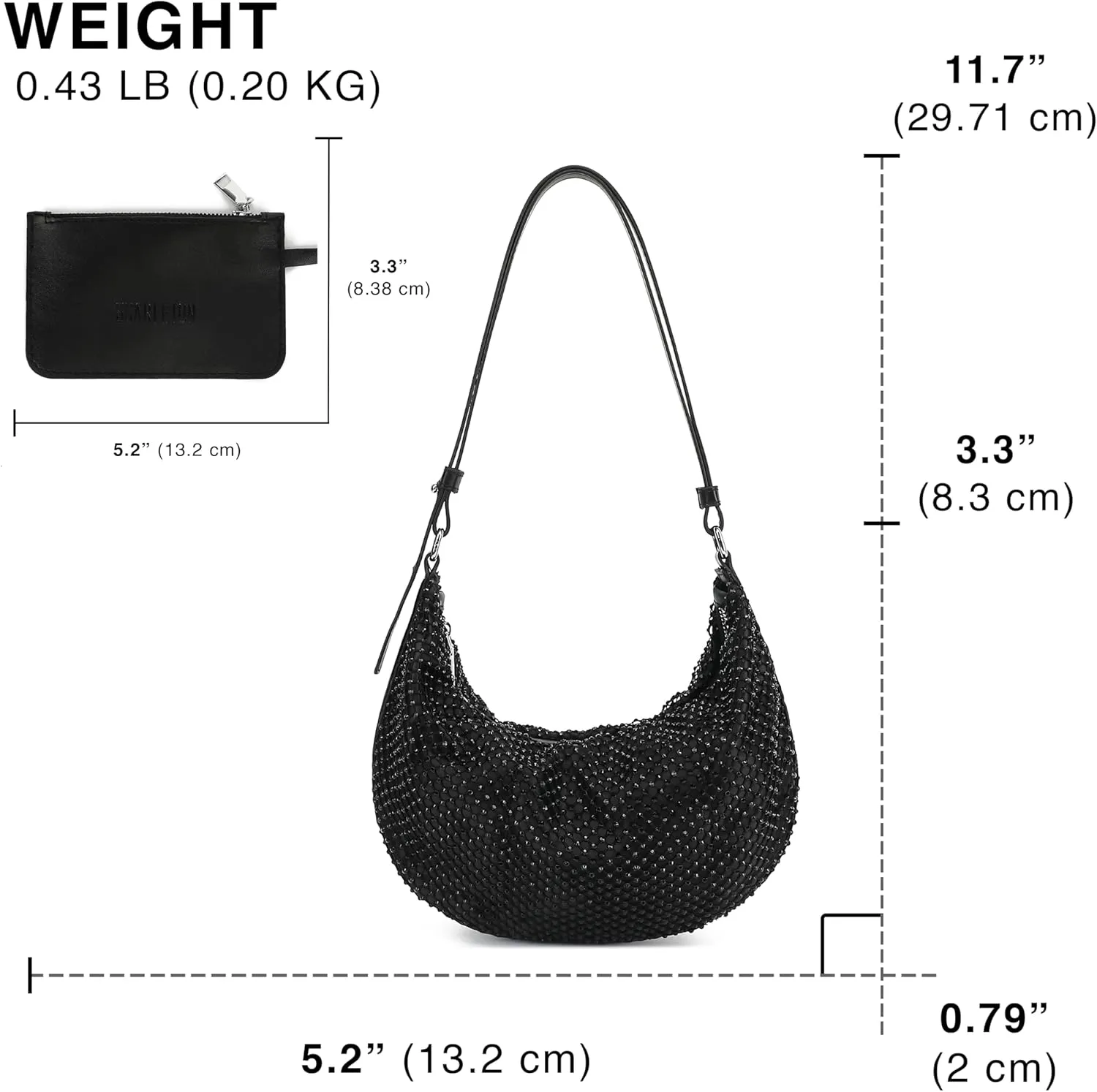 Scarleton Purses for Women, Crossbody Bags for Women, Lightweight with 2 Straps Shoulder Bag for Casual & Party, H2088