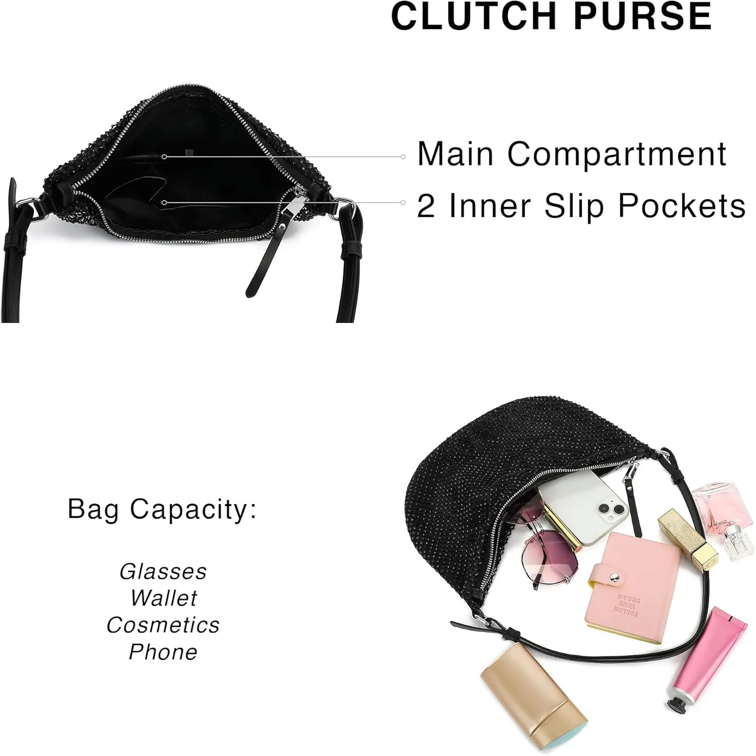 Scarleton Purses for Women, Crossbody Bags for Women, Lightweight with 2 Straps Shoulder Bag for Casual & Party, H2088