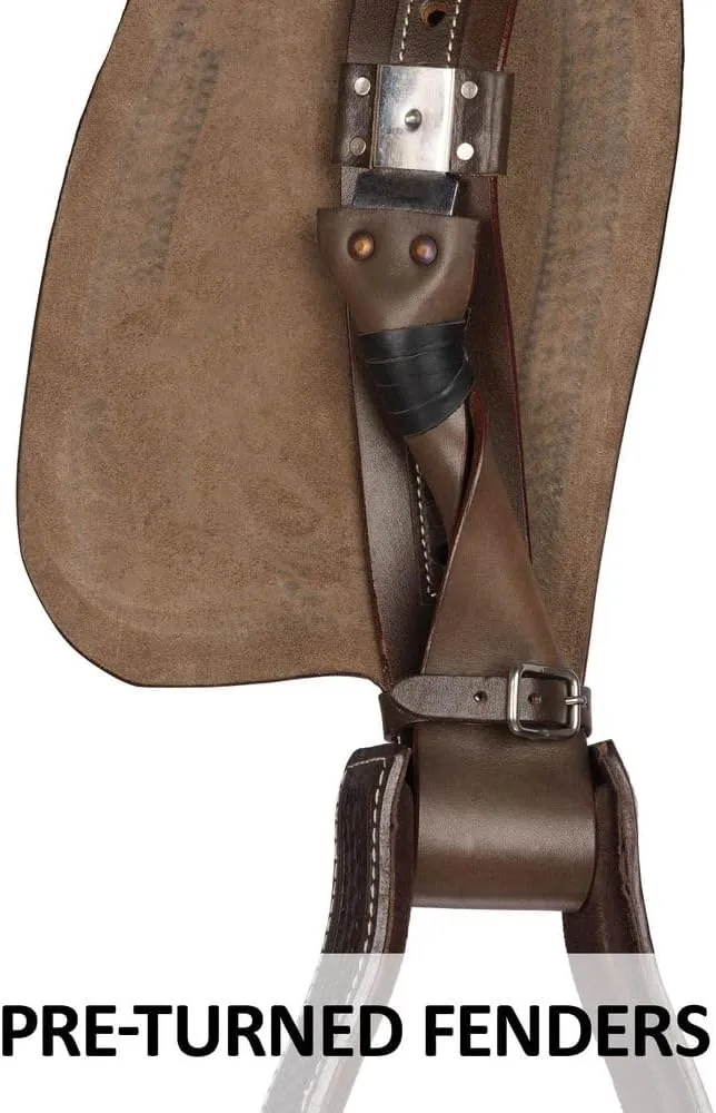 Schneiders Apache II Trail Saddle | Artisan-Crafted Comfort for Every Horse Ride | Color Dark Oil