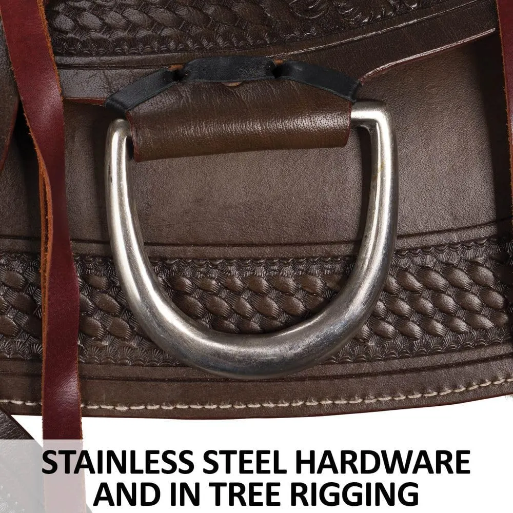 Schneiders Apache II Trail Saddle | Artisan-Crafted Comfort for Every Horse Ride | Color Dark Oil