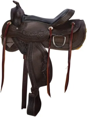 Schneiders Apache II Trail Saddle | Artisan-Crafted Comfort for Every Horse Ride | Color Dark Oil