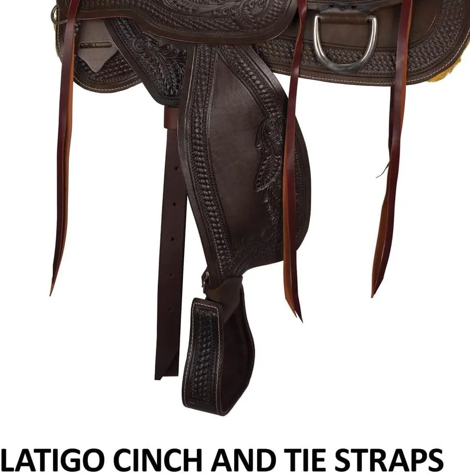 Schneiders Apache II Trail Saddle | Artisan-Crafted Comfort for Every Horse Ride | Color Dark Oil
