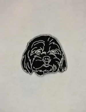 Shih Tzu Embroidered Patch / Iron On Patch / Sew On Patch / Backpack Patch / Jacket Patch / Dog Patch / Custom Dog Embroidery