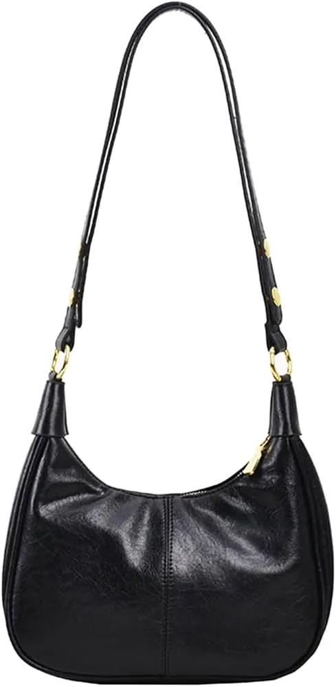 Shoulder Bag for Women Trendy Small Leather Hobo Bags Crossbody Purse Clutch Saddle Bag